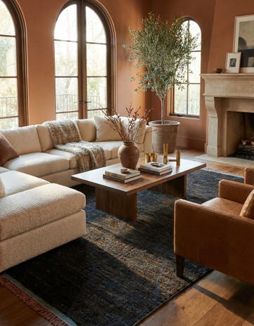 8' x 10' 4 Hand Knotted Moroccan Wool Rug