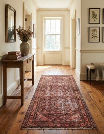3' 6 x 7' 5 Hand Knotted Ultra Vintage Persian Wool Runner Rug