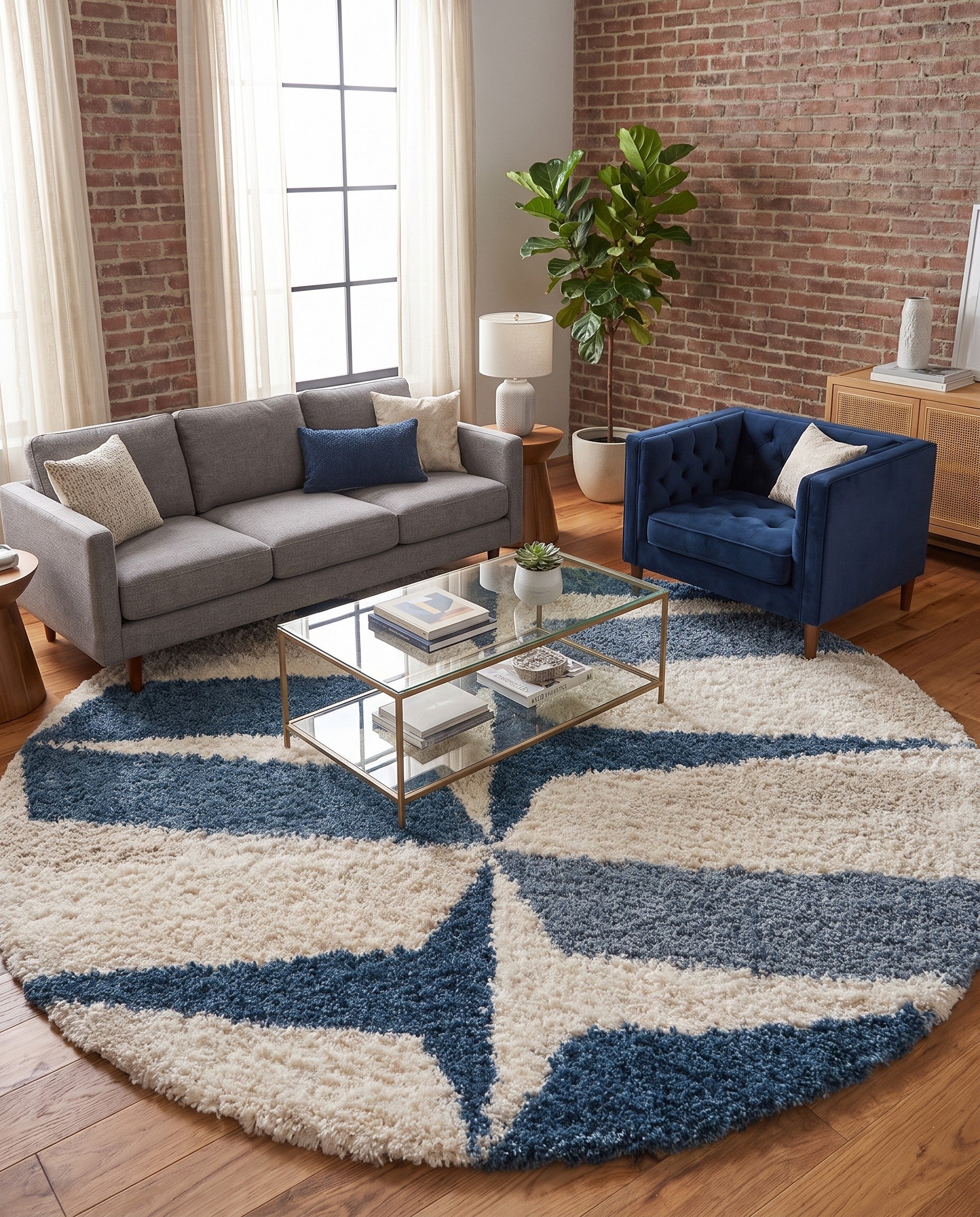 10' x 10' Athena Shag Round Rug