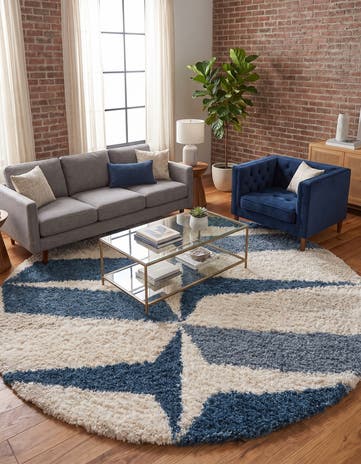 10' x 10' Athena Shag Round Rug