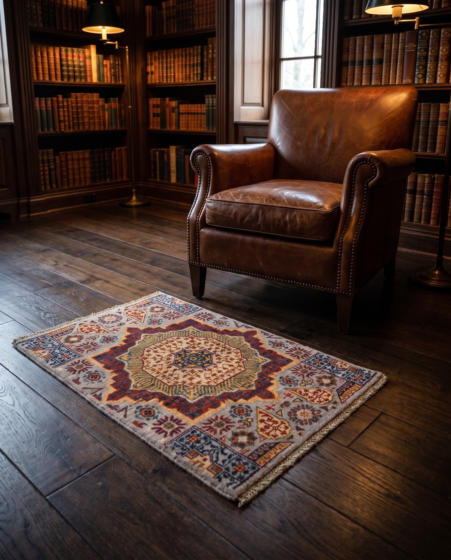 2' x 3' 2 Hand Knotted Mamluk Ziegler Rug
