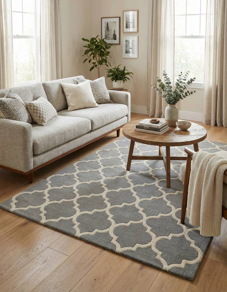 Detail image of 5' x 8' 1 Luna Wool Rug