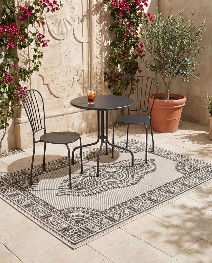 4' x 6' Easy-Clean Traditional Indoor / Outdoor Rug