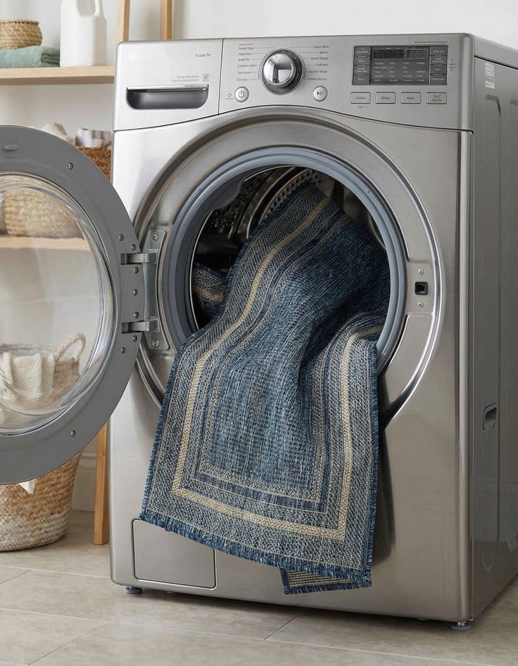 Detail image of  2' x 8'  Washable Border Indoor / Outdoor Runner Rug