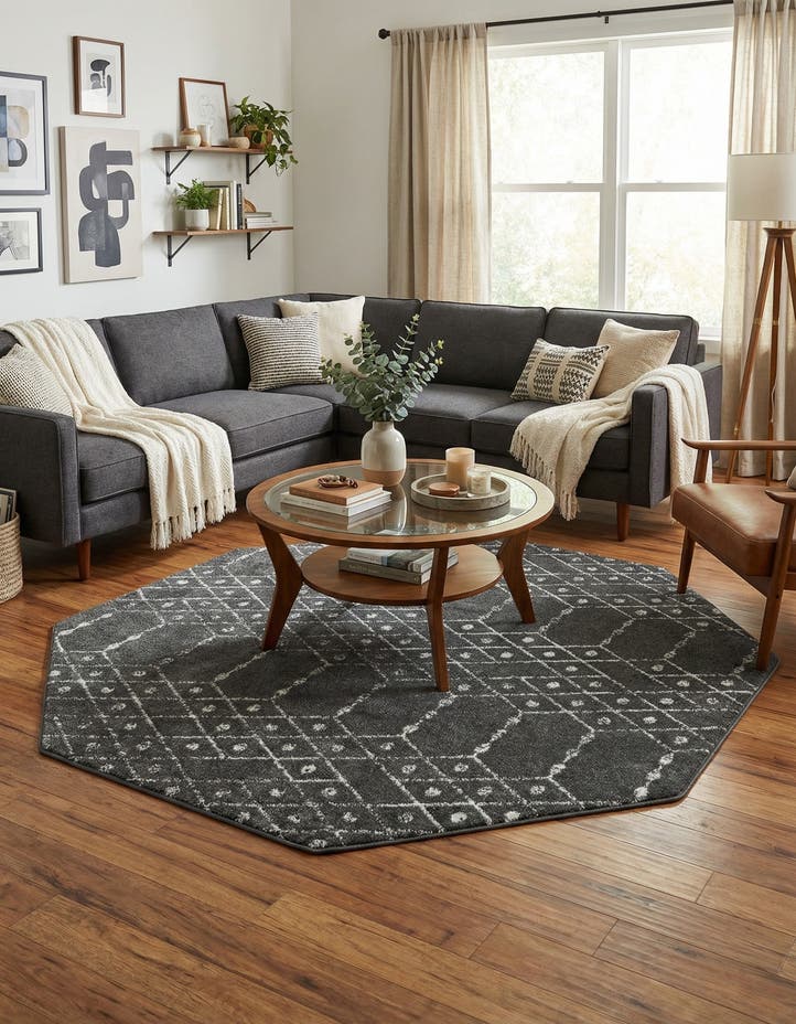 7' 10 x 7' 10 Paxon Trellis Octagon Rug