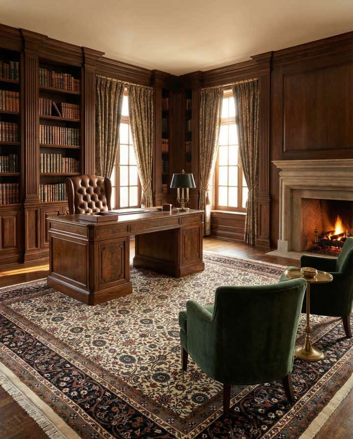 9' 11 x 10' 2 Hand Knotted Farahan Wool Square Rug