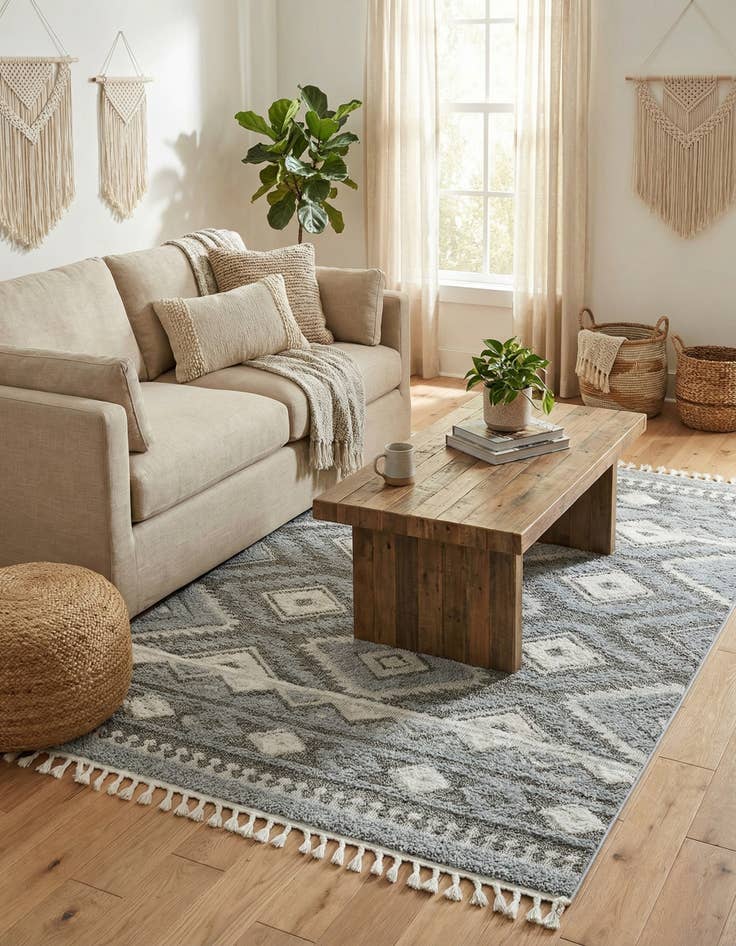 Detail image of 5' 3 x 8' Boho Rug