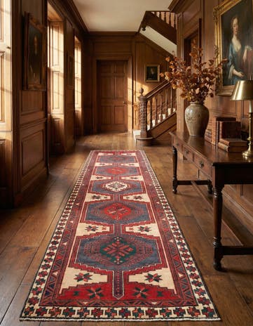 2' 11 x 10' 3 Hamedan Runner Rug