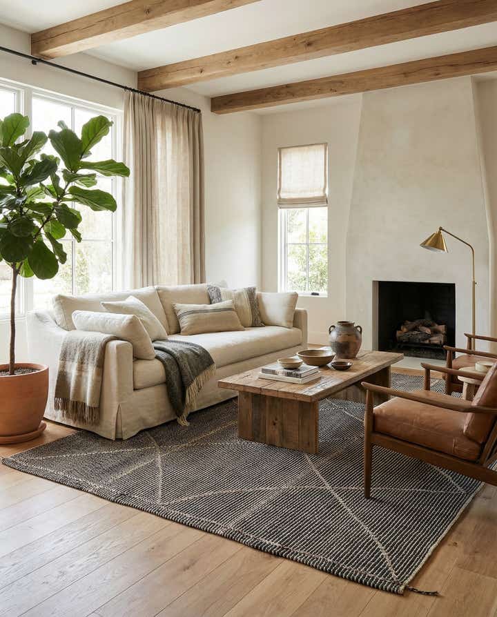 9' 1 x 10' Hand Knotted Moroccan Wool Rug