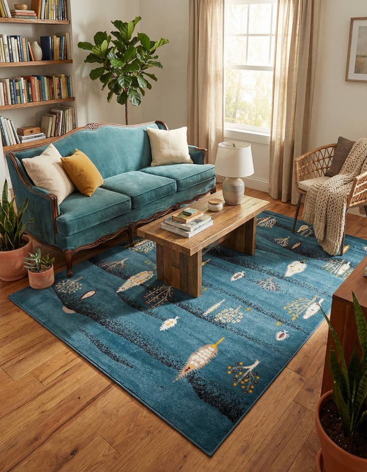 Detail image of 5' 3 x 8' Laguna Rug