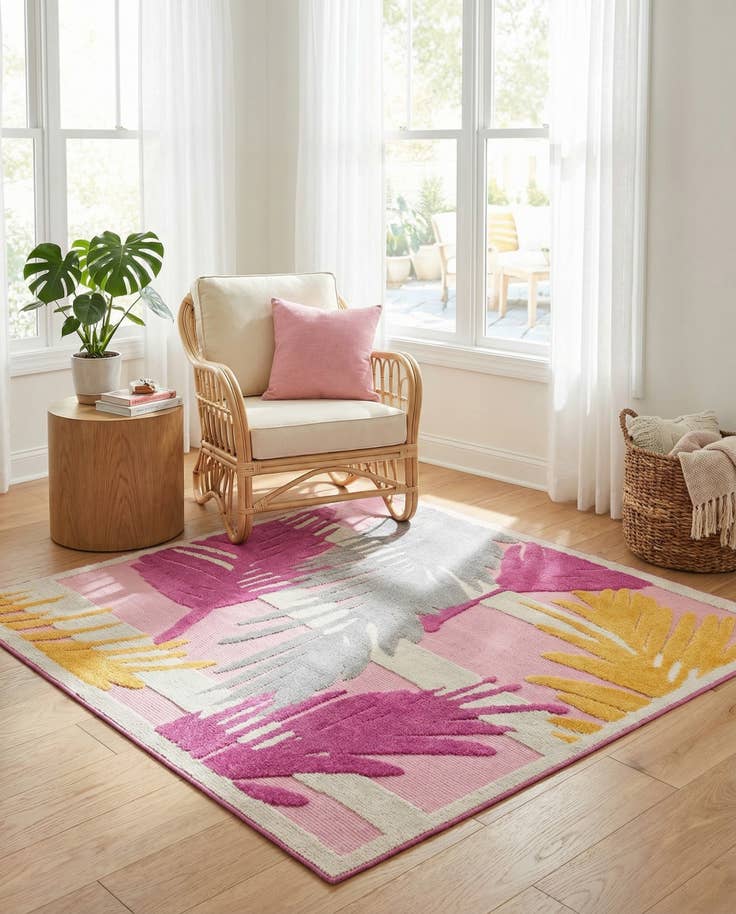 Detail image of 5' 3 x 5' 3 Easy-Clean Aruba Indoor / Outdoor Square Rug