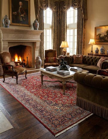 7' 1 x 10' 6 Kashan Wool Rug