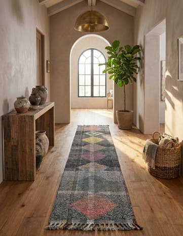 2' 6 x 12' 5 Hand Knotted Moroccan Wool Runner Rug