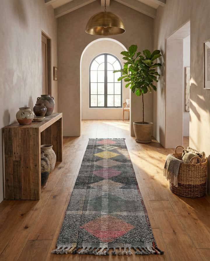 2' 6 x 12' 5 Hand Knotted Moroccan Wool Runner Rug
