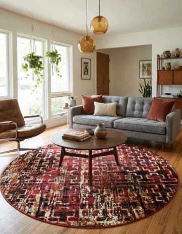 7' 10 x 7' 10 Saturn Round Rug