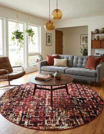 7' 10 x 7' 10 Saturn Round Rug