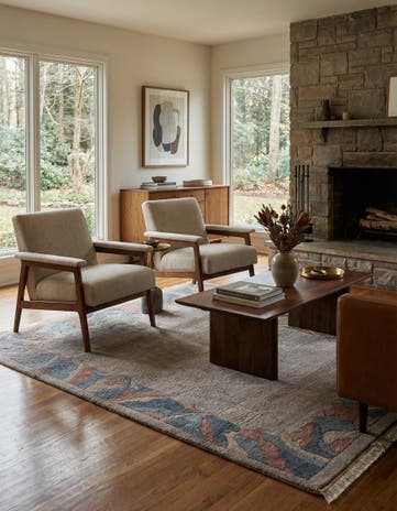 4' x 6' 2 Hand Knotted Tibet Wool Rug