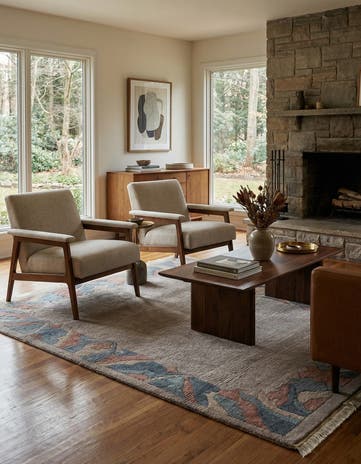 4' x 6' 2 Hand Knotted Tibet Wool Rug
