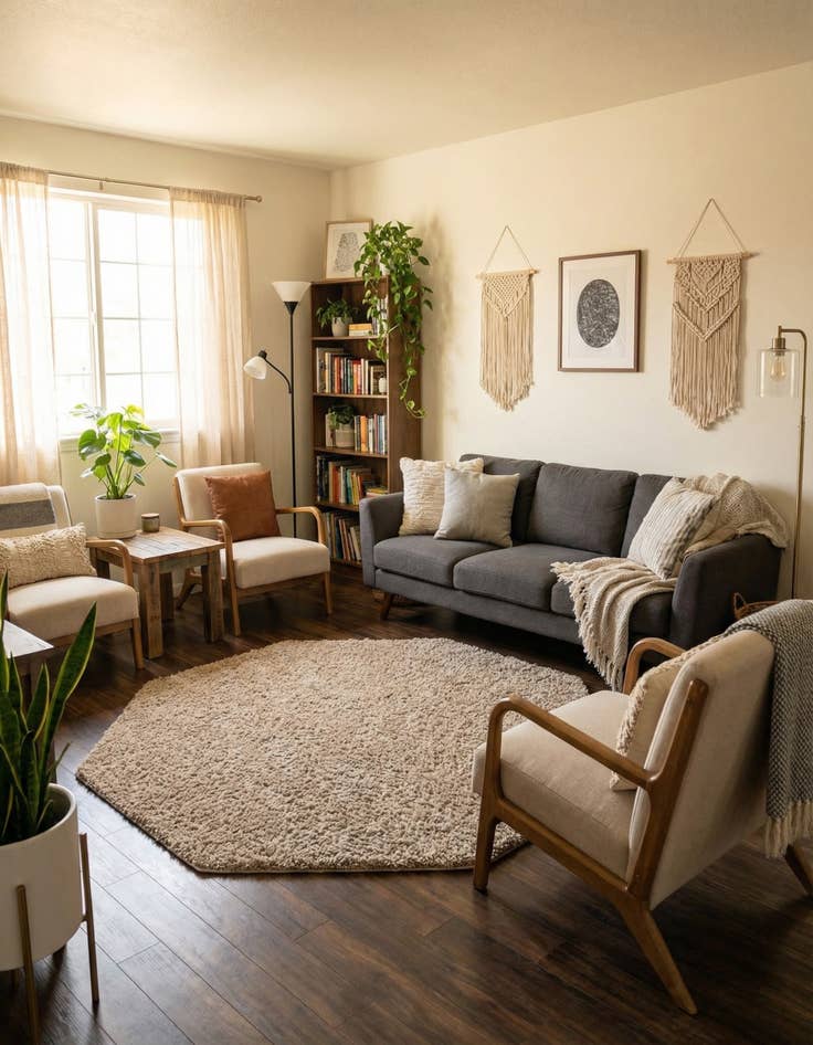 Detail image of 6' x 6' Solid Shag Octagon Rug