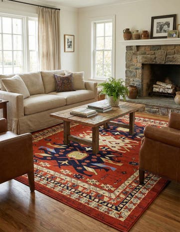 9' x 12' Heris Rug