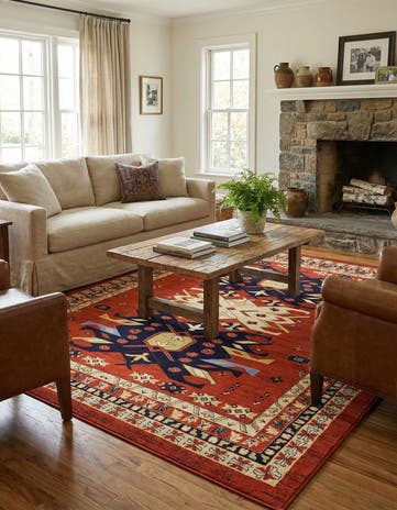 9' x 12' Heris Rug