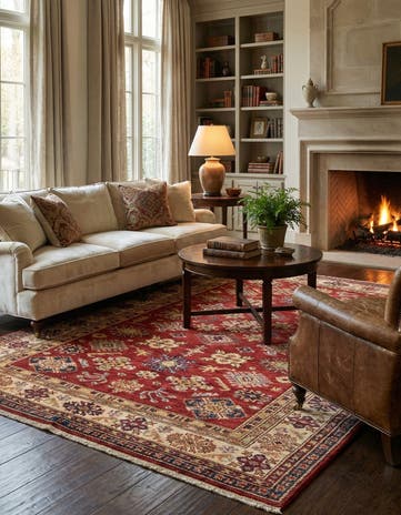 4' 11 x 6' 3 Hand Knotted Kazak Oriental Rug