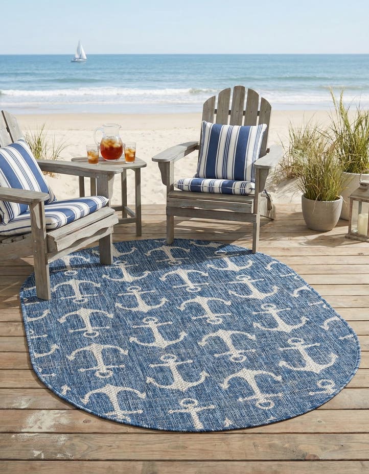3' x 5' 3 Easy-Clean Coastal Indoor / Outdoo...
