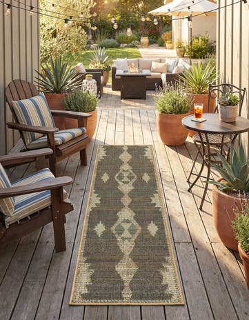 2' x 7' 10 Easy-Clean Baja Indoor / Outdoor Runner Rug