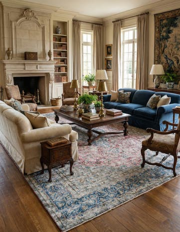 9' 11 x 12' 11 Vintage Royal Wool Rug