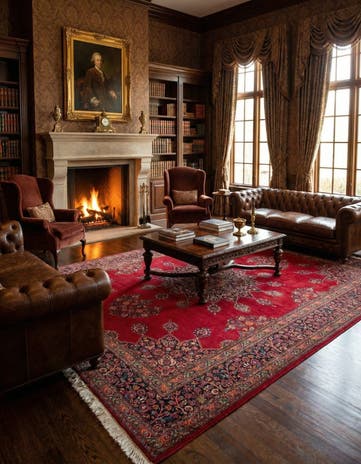 10' 6 x 13' 7 Hand Knotted Mashad Persian Wool Rug