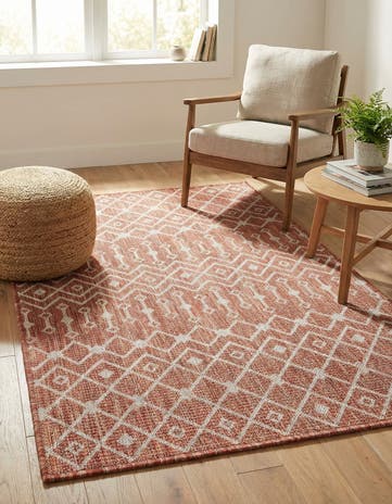 3' x 5' 3 Easy-Clean Lattice Indoor / Outdoor Rug