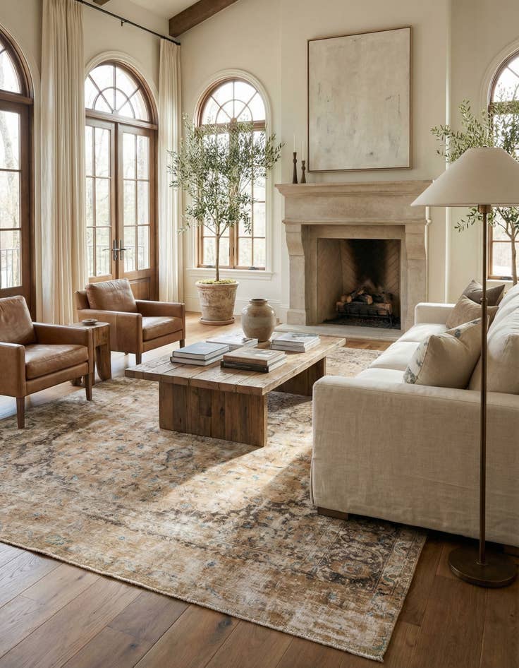 Detail image of  9' 7 x 12' 8  Hand Knotted Ultra Vintage Persian Wool Rug