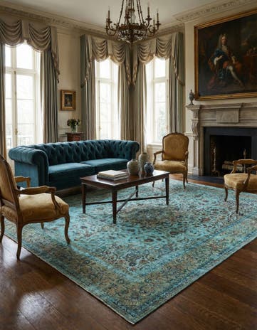 9' 9 x 13' 4 Vintage Royal Wool Rug
