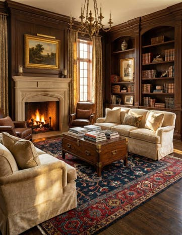7' 11 x 10' Moghul Heriz Wool Rug