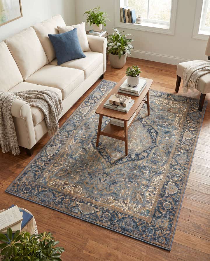 4' x 6' Easy-Clean Traditional Indoor / Outdoor Rug