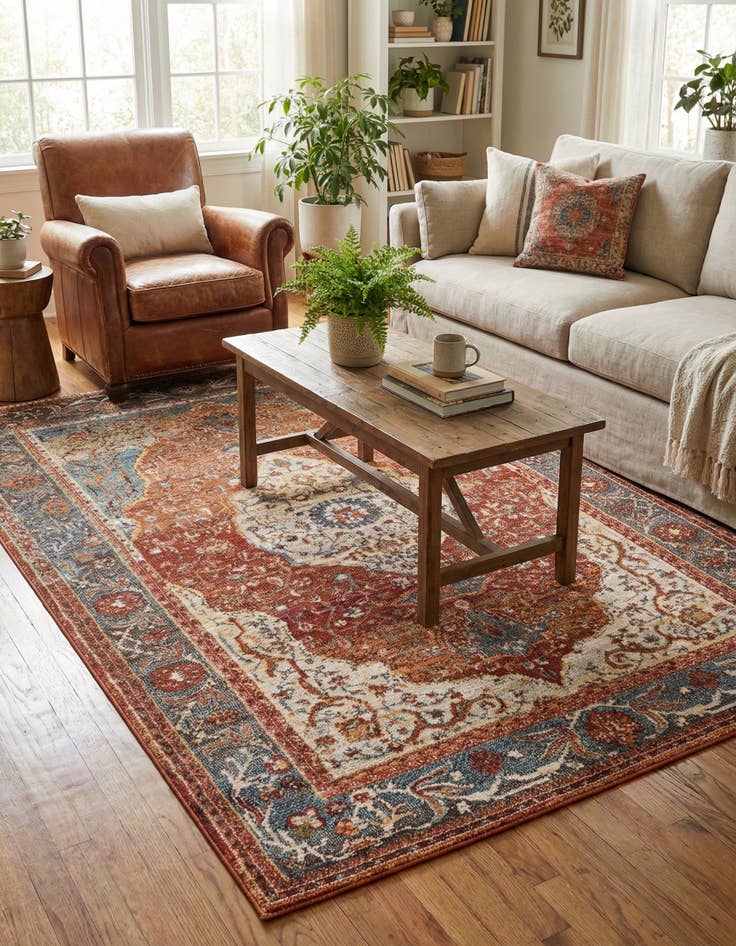 Detail image of  4' 3 x 6' Santiago Rug