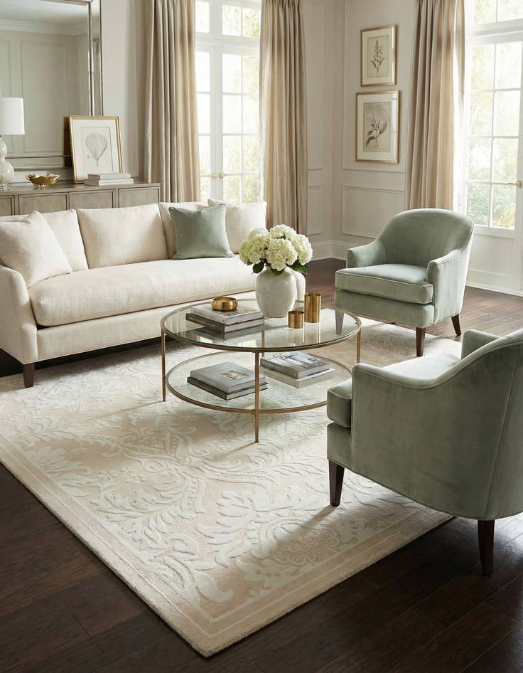 Detail image of 5' 9 x 7' 10  Hand Knotted Darya Wool Rug