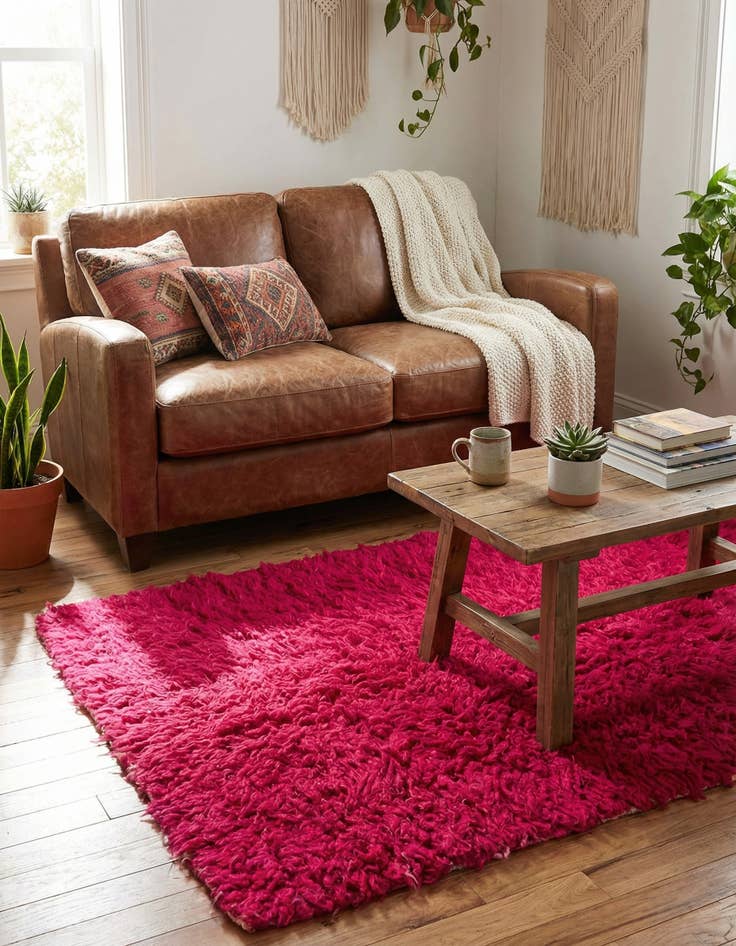 Detail image of 2' 3 x 4'  Hand Knotted Moroccan Wool Rug