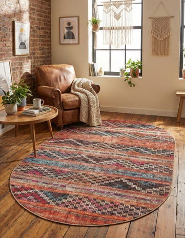 Washable Timeless Oval Rug