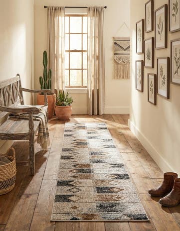 2' 7 x 12' Eco Southwestern Runner Rug