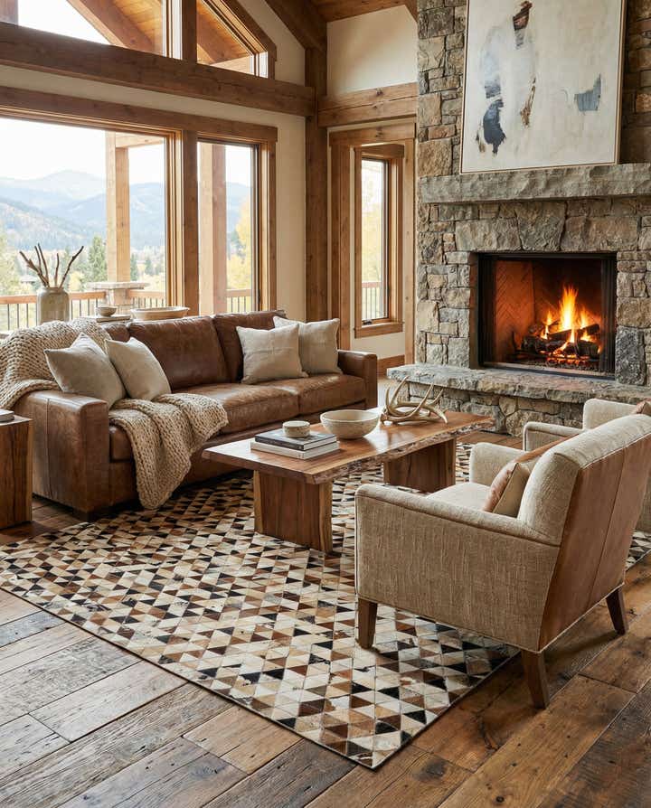 5' 1 x 7' 11 Cowhide - Patchwork Rug