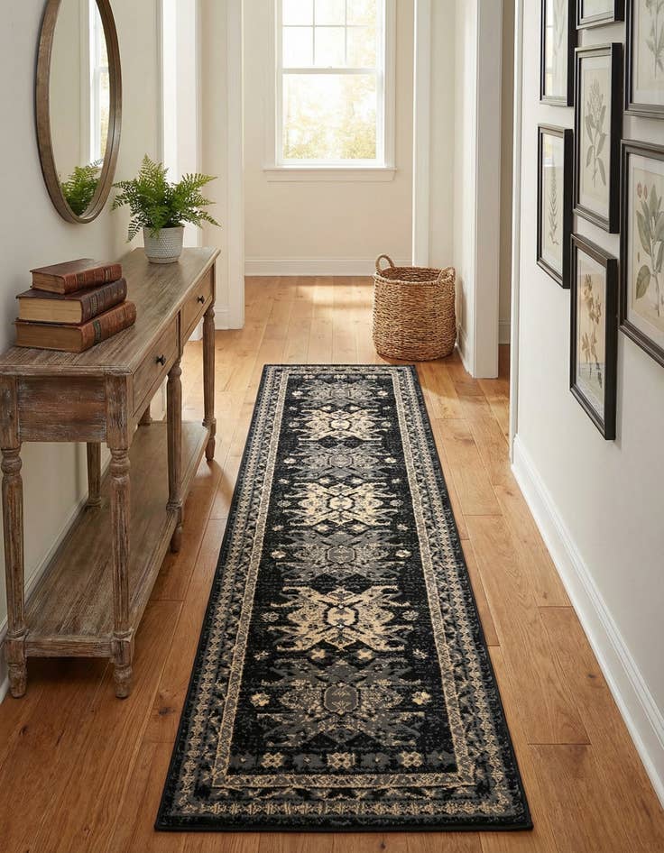 Detail image of  2' x 8' 2 Heris Runner Rug