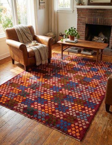 5' x 6' 6 Hand Knotted Balouch Wool Rug