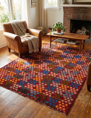 5' x 6' 6 Hand Knotted Balouch Wool Rug