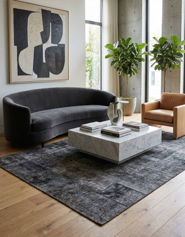 Detail image of 5' x 8' 5  Hand Knotted Ultra Vintage Persian Wool Rug