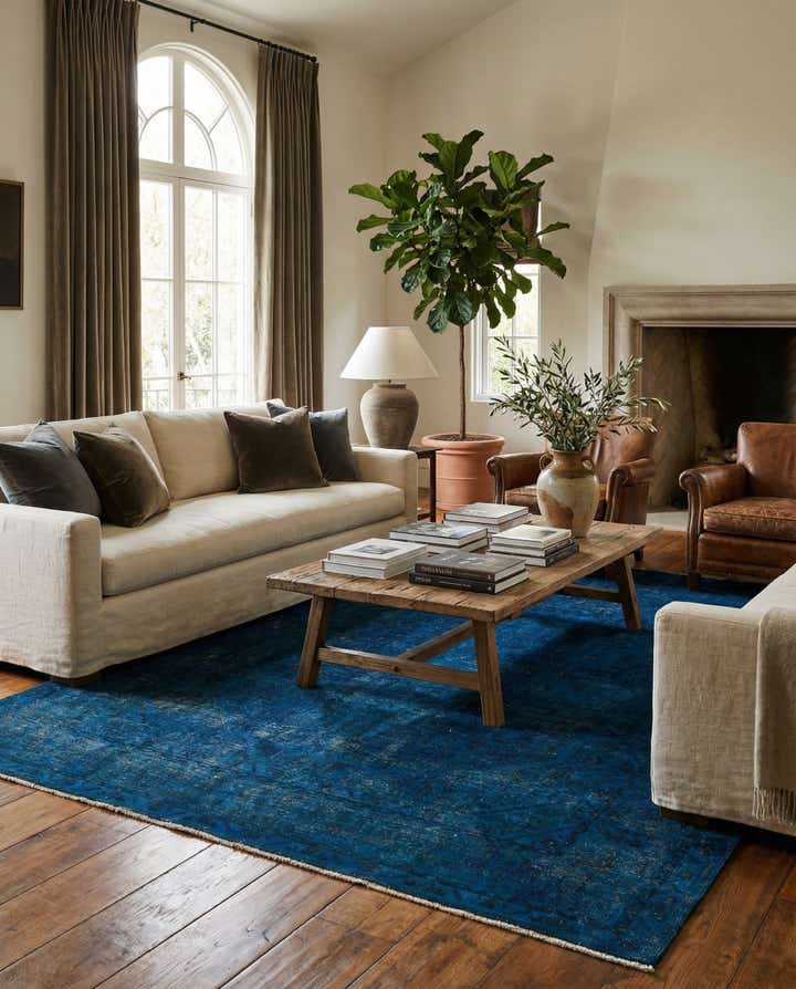 6' 4 x 9' 8 Hand Knotted Ultra Vintage Persian Wool Rug