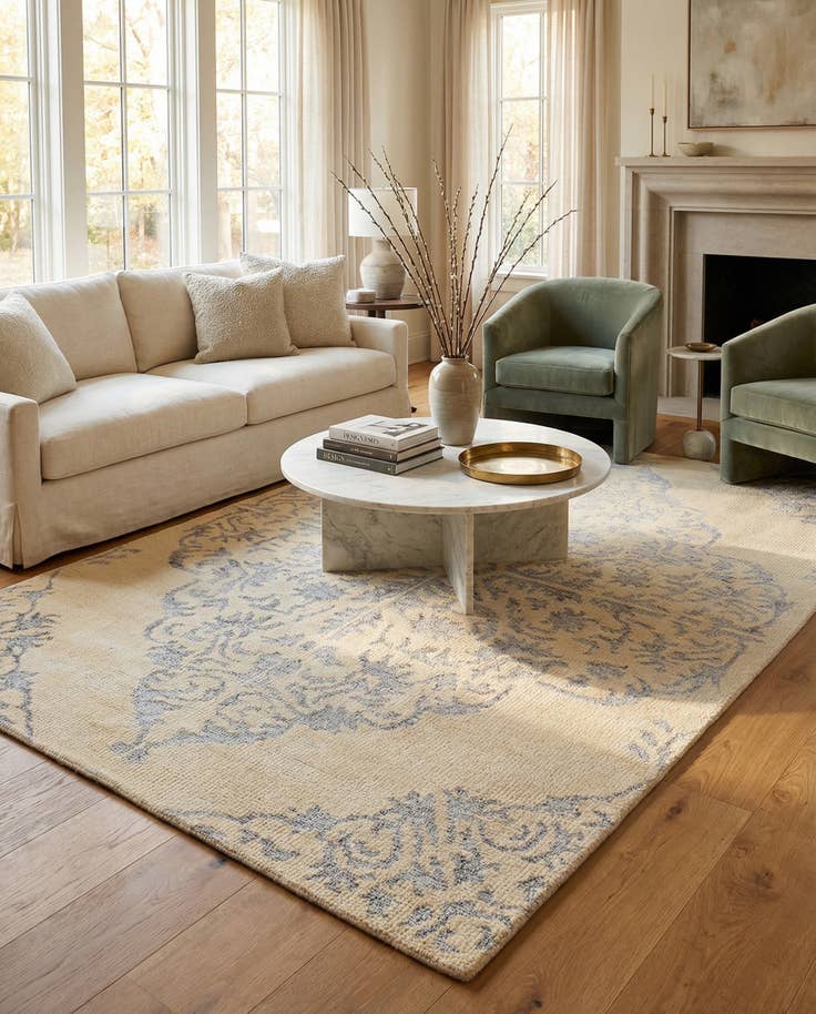 Detail image of 5' x 8' Hand Knotted Darya Rug