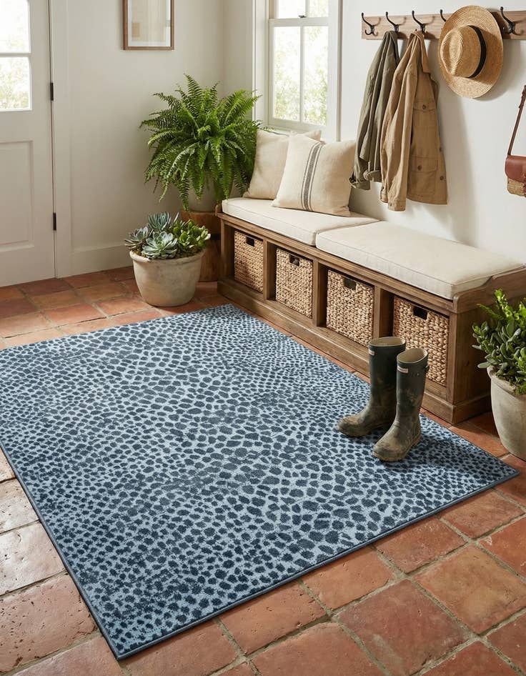 Detail image of 5' 3 x 5' 3 Kamala Washable Square Rug