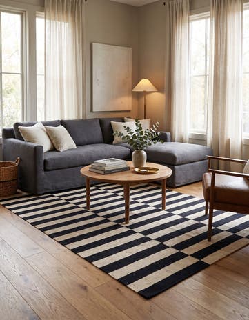 4' 2 x 6' Hand Woven Kilim Modern Wool Rug