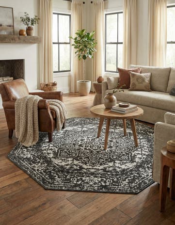 5' 3 x 5' 3 Arlington Octagon Rug